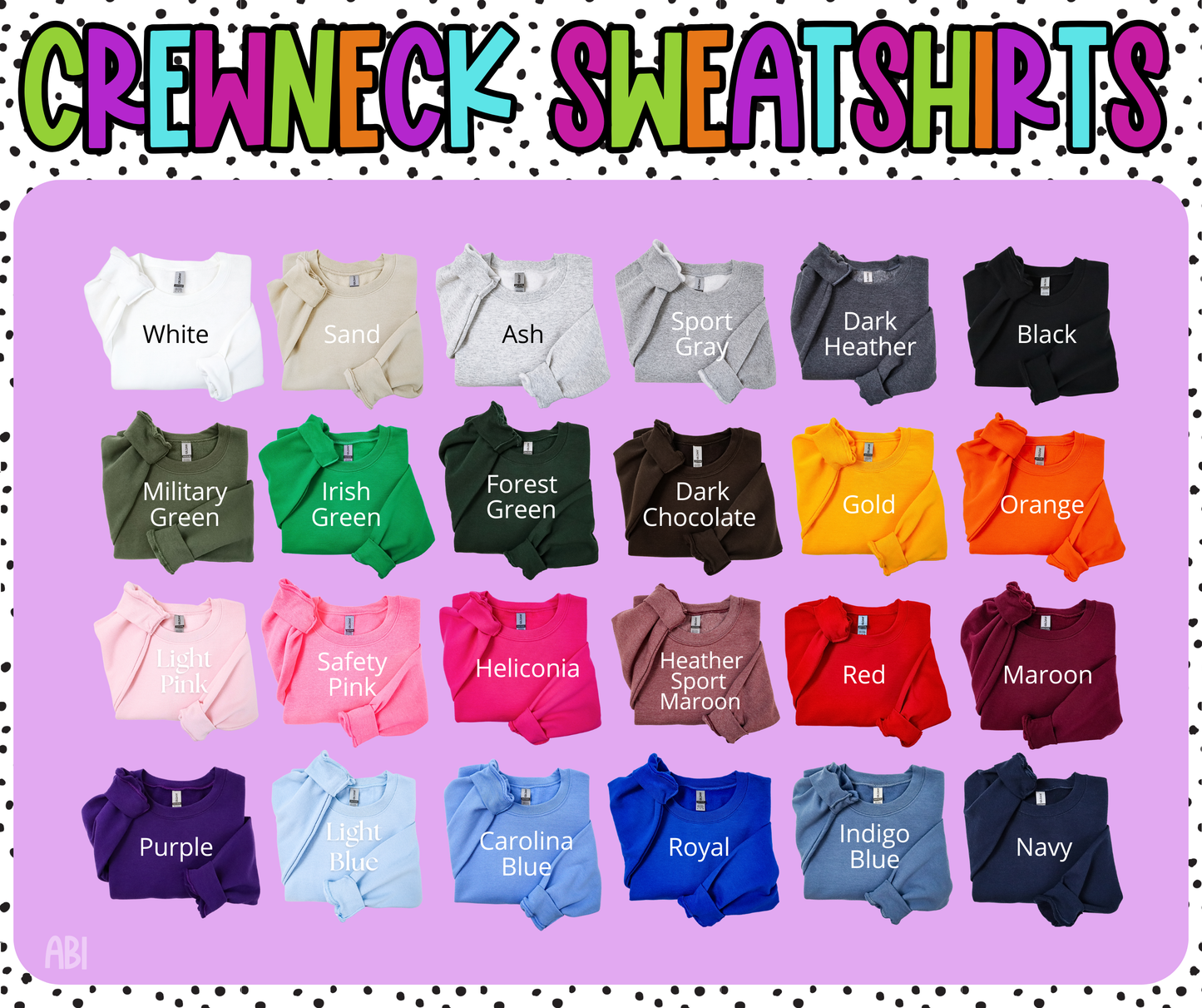 Neon Merry Christmas Trees Embroidered Sweatshirt