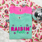 raisin hell faux emb -DTF .
