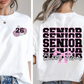 Senior Cheer mom  (Includes front and back)- DTF&UV