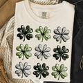 shamrock grid fabric  -DTF&UV