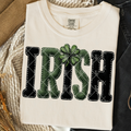 shamrock irish word fabric  -DTF&UV