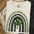 shamrock rainbow fabric  -DTF&UV
