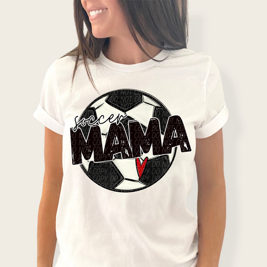 soccer mama heart-DTF