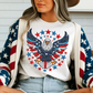 stars stripes bald eagle emb  -DTF&UV