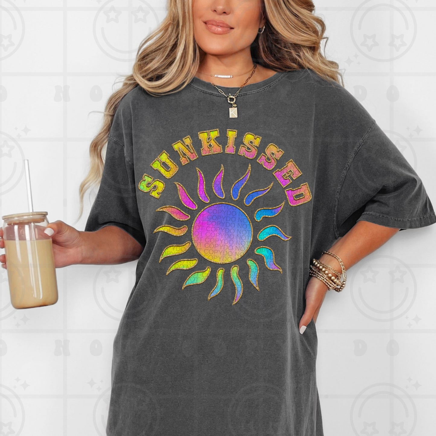 sunkissed faux emb -DTF .