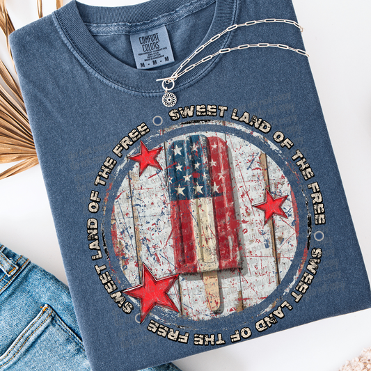 sweet land of the free  -DTF&UV