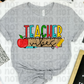 teacher vibes apple ruler pencil-DTF