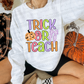 trick or teach pumpkin bow purple -DTF&UV