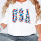 usa floral -DTF&UV