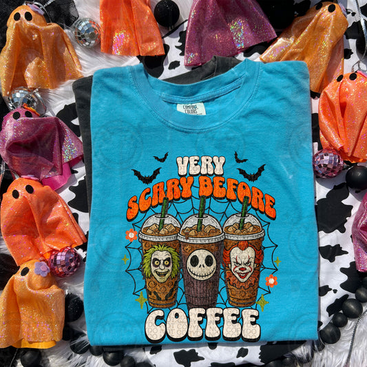 very scary before coffee -DTF&UV