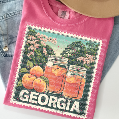 Vintage State Stamps (Dropdown)-DTF