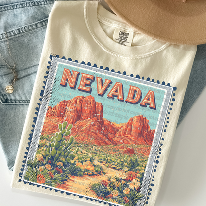 Vintage State Stamps (Dropdown)-DTF