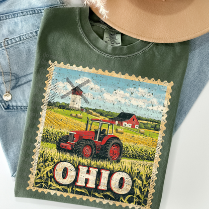 Vintage State Stamps (Dropdown)-DTF