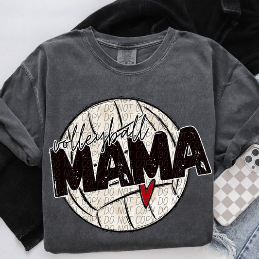 volleyball mama heart-DTF