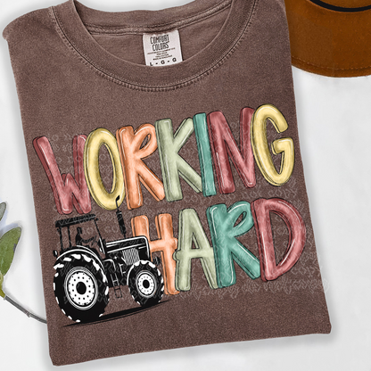 Working Hard(dropdown)-DTF