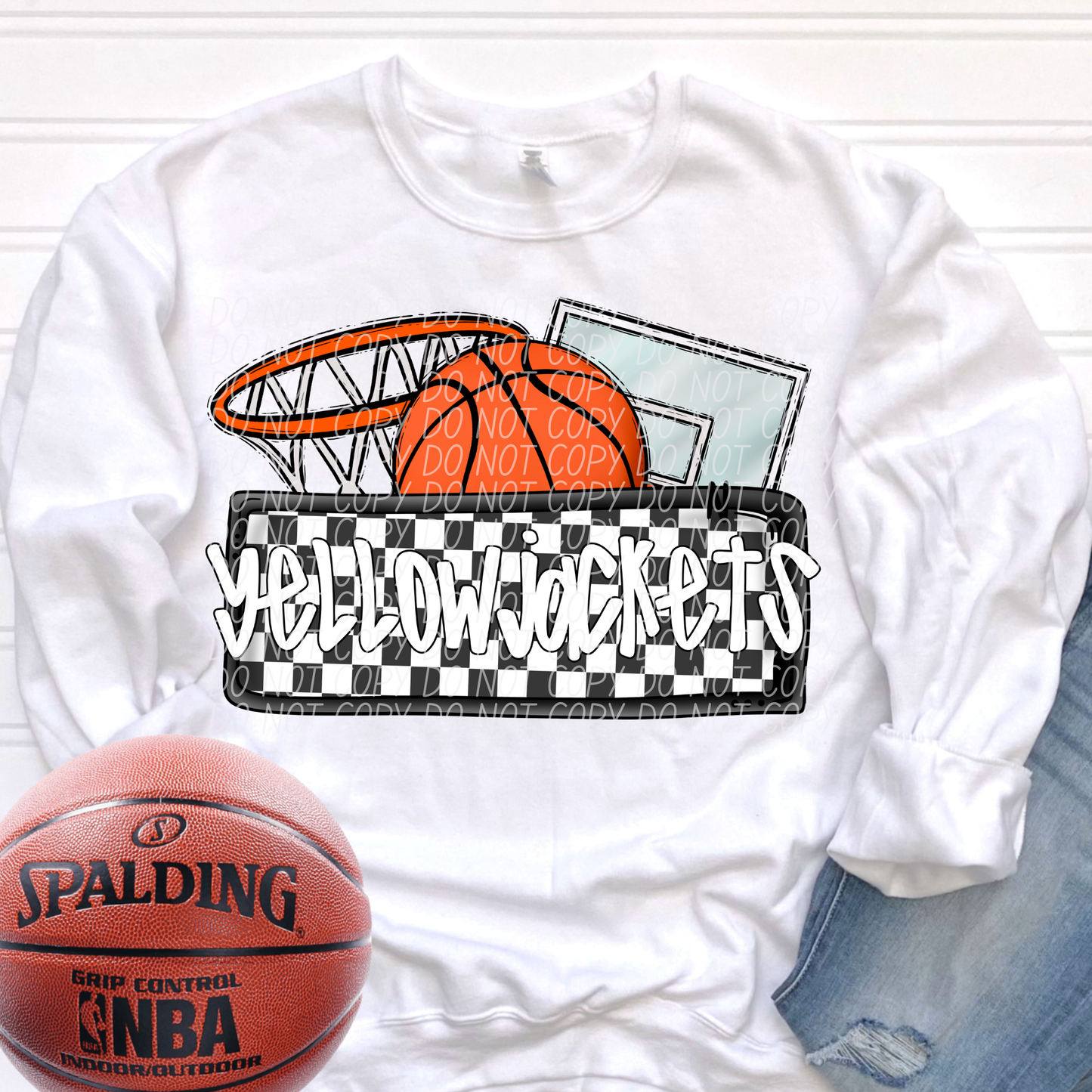 Basketball Mascots ball net backboard (DROPDOWN)-DTF&UV