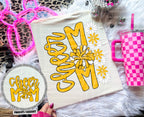 Cheer Mom (Includes front and back-COLORS IN DROPDOWN)- DTF&UV