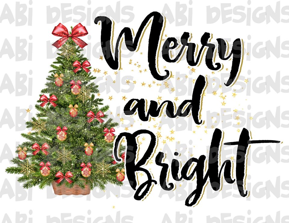 Merry & Bright -Sublimation