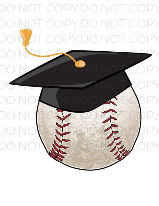 Baseball with graduation cap- Sublimation