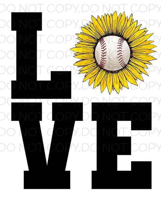 Love Baseball- Sublimation