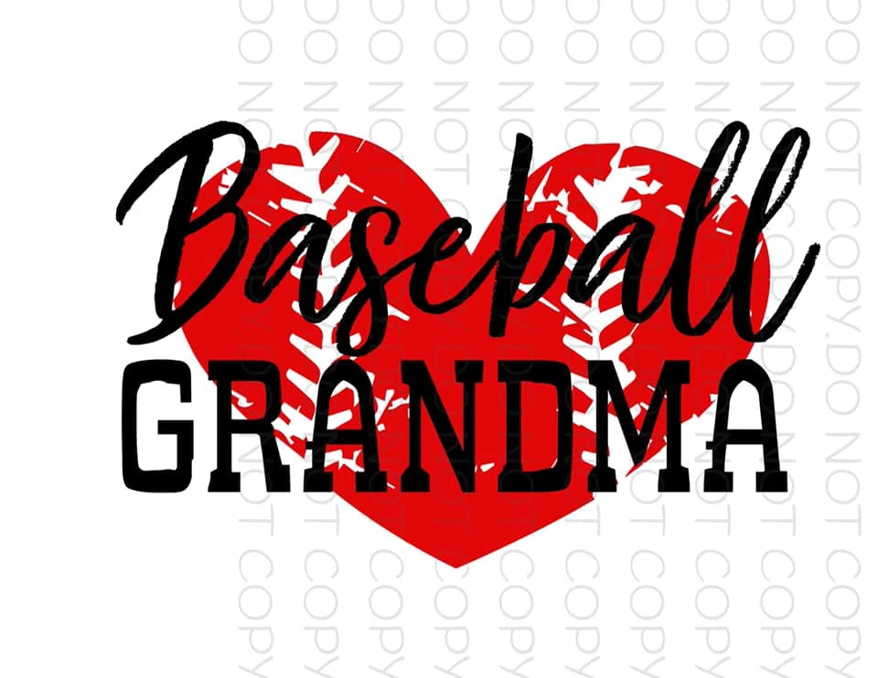 Baseball Grandma- Sublimation