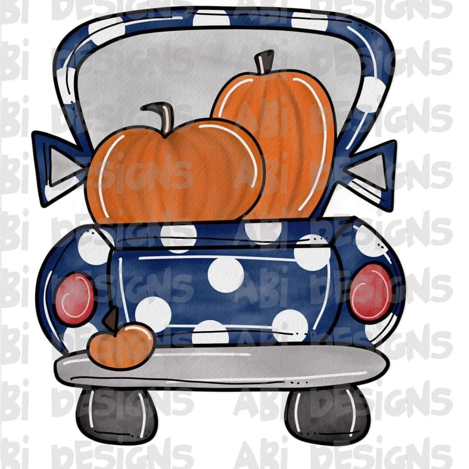 Pumpkins In truck- Sublimation