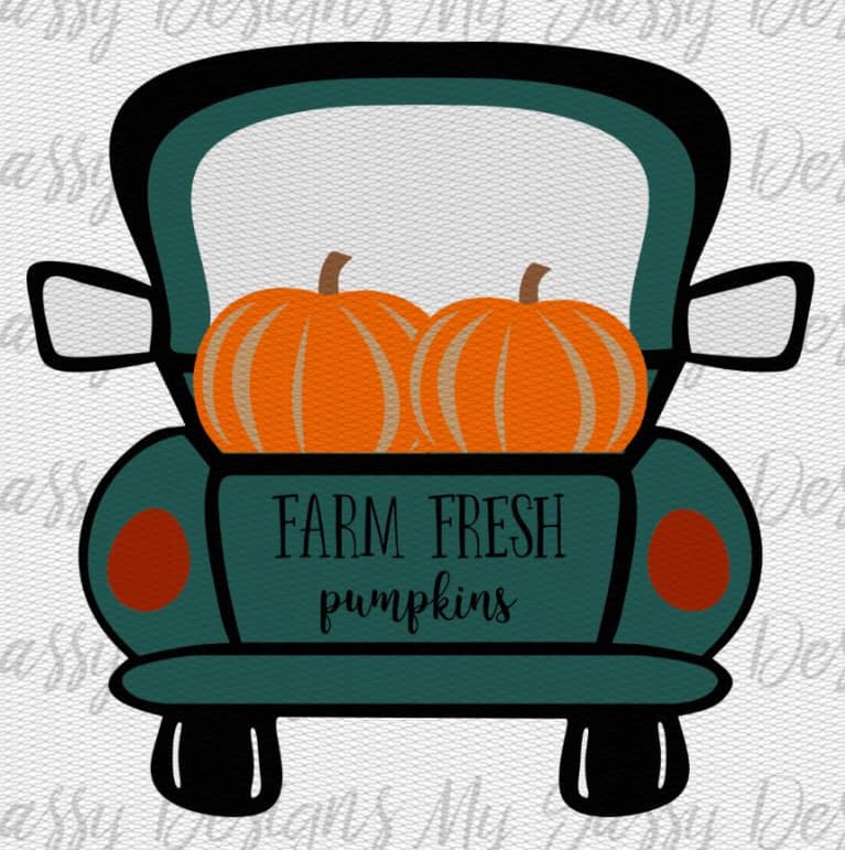 Farm Fresh Pumpkins Truck- Sublimation