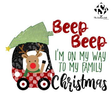 Beep Beep Family Christmas- Sublimation