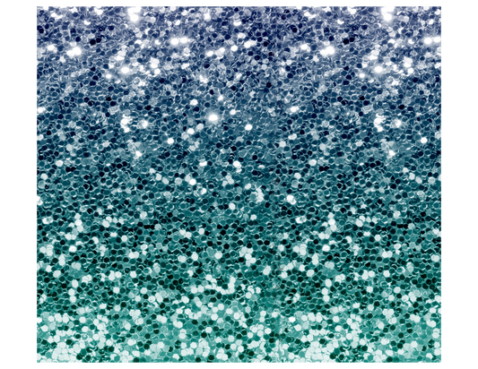 Aqua Ombre' Glitter Straight -Sublimation