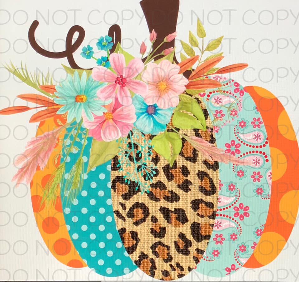 Floral Pumpkin- Sublimation