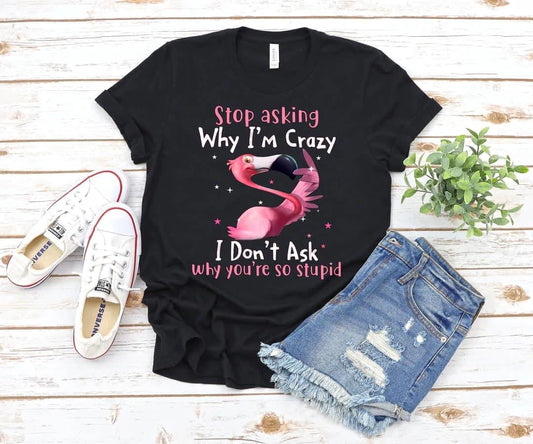 Stop asking why I’m crazy I don’t ask why you’re so stupid-DTF