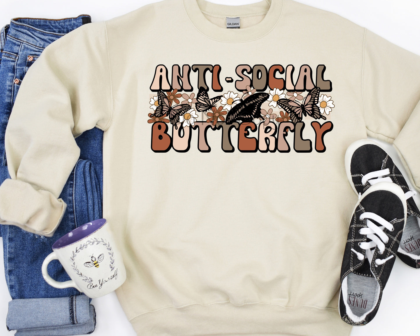 Anti social butterfly-DTF