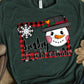 Baby it’s cold outside frame snowman face-DTF
