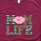 Mom life kiss pink lips-DTF