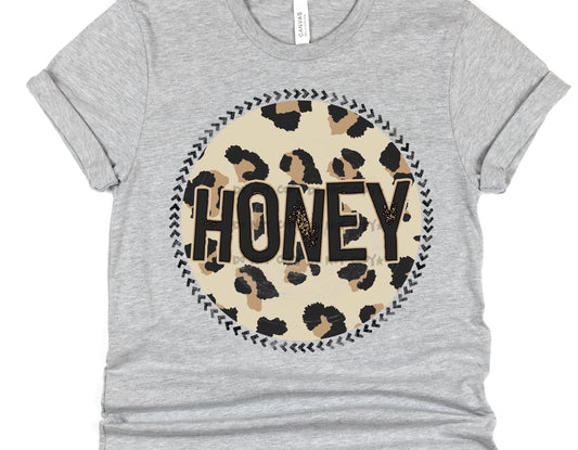 Honey Leopard circle- DTF