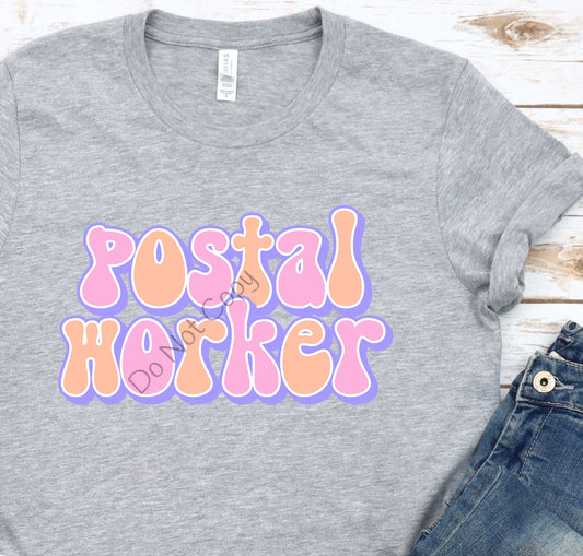 Retro occupation postal worker-DTF