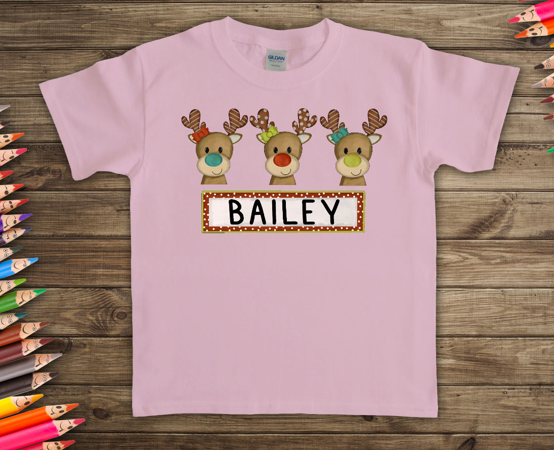 Kids Custom Christmas Designs with Names-DTF