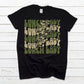 Lunch lady camo lightning bolt-DTF