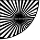 Sun burst stencil Sleeve