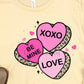 Xoxo be mine love hearts-DTF