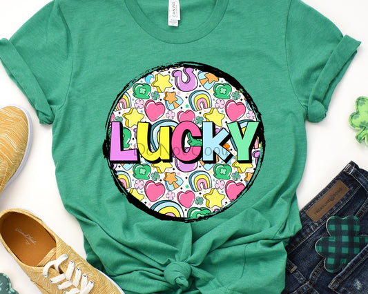 Lucky charms circle-DTF