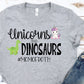 Unicorns and dinosaurs momofboth-DTF
