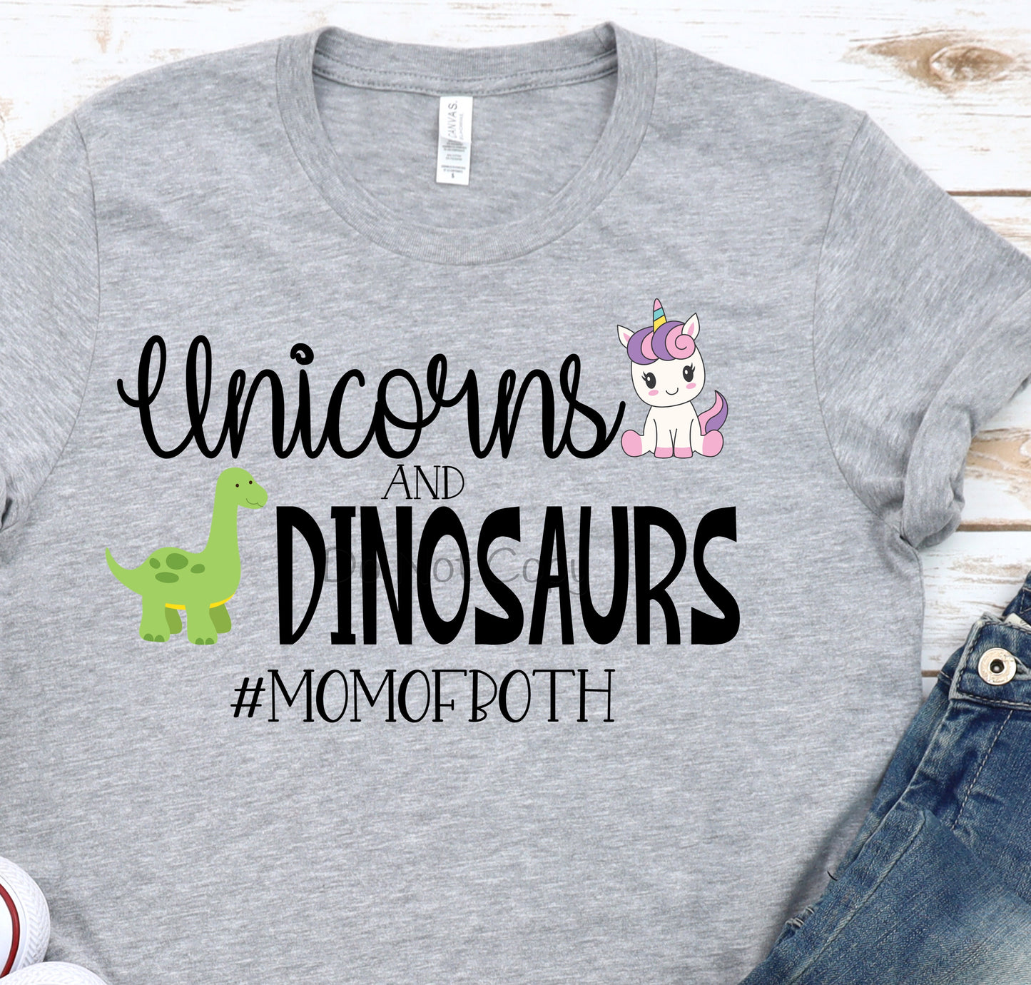 Unicorns and dinosaurs momofboth-DTF