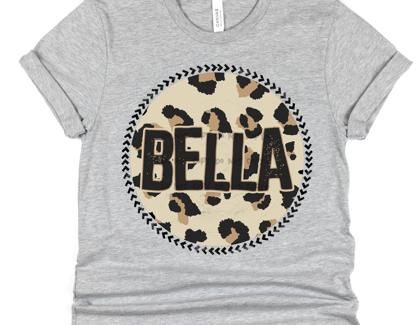 Bella Leopard circle- DTF