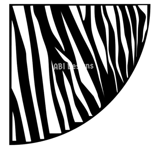 Zebra stencil Sleeve