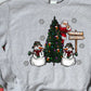 Merry Christmas snowmen tree Santa-DTF