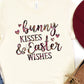 Bunny kisses & Easter wishes words-DTF