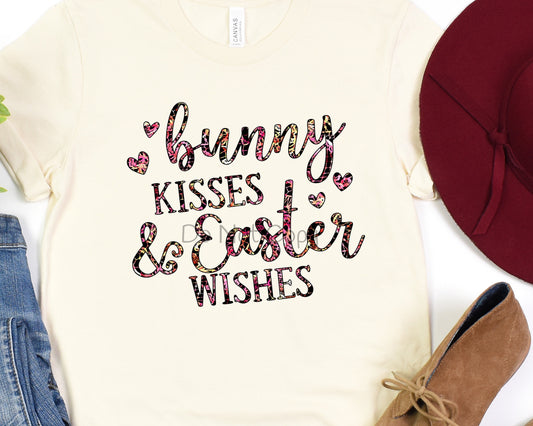 Bunny kisses & Easter wishes words-DTF