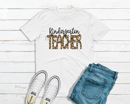 Kindergarten teacher leopard-DTF