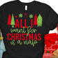 All I want for Christmas is a nap-red and green-DTF